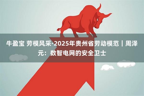 牛盈宝 劳模风采·2025年贵州省劳动模范｜周泽元：数智电网的安全卫士
